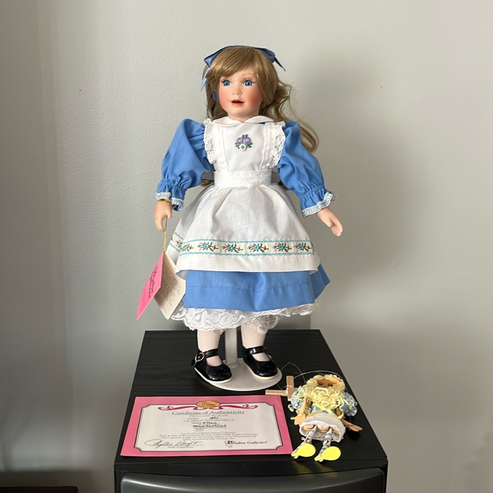 Porcelain doll-Jenna as Alice in Wonderland